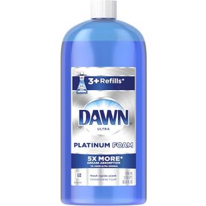 Dawn Ultra Platinum Foam Dishwashing Foam, Fresh Rapids Scent, 30.9 fl oz 