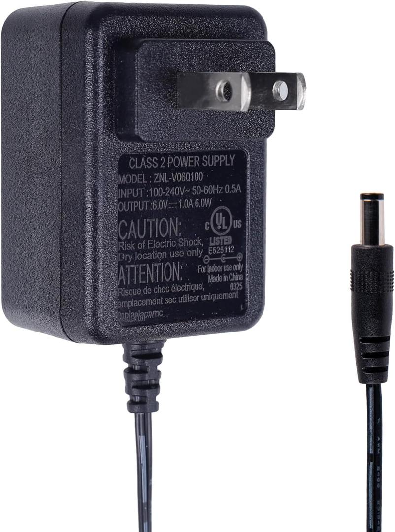 6V Charger for Ride on Toys  Compatible with Kidzone, Flybar, Best Choice Cars, Universal 6V Adapter for Power Wheels Electric Vehicles