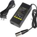 TREE.NB 44V 1.5A 3-Pin XLR Charger for 36V Lead Acid Battery MX500, MX650, GT GT750, IZIP I600, I750, I1000, Mongoose M750, X-Treme X-600, Schwinn S600 S750 S1000 ST1000 Stealth X1000