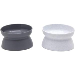 Kitty City Raised Cat Bowls, Small Bowl 2pk (Modern) (5.38" x 3.25" x 4")