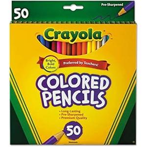 Crayola Colored Pencils - 50 per Pack - 12 Packs per case., 12 CRAYONS