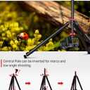 IFOOTAGE Camera Tripod TA6S, 65" Aluminum Video Tripod, Professional Tripod for Camera 3 Sections with Centre Pole, Compatible with Canon, Nikon, Sony DSLR Camcorder, Payload 13.2lb