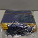 Addblu 24 Pack Large Gift Bags with Handles - Includes 36 Tissue Papers, 11.8x10x4 Inches for Thank You, Wedding, Bridesmaid, Christmas, Birthday, Party Five Senses Gifts (Navy Blue and Gold Trim, 24Pcs)