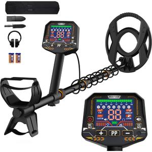 Metal Detectors for Adults Waterproof - Professional Higher Accuracy Gold Detector with LED Display, 5 Mode, Advanced DSP Chip 10" Coil Metal Detectors