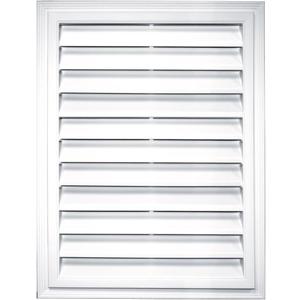 Builders Edge 120061824001 18" x 24" Rectangular Vent 001, White