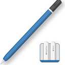 TRONWIN Apple Pencil Pro case,Classic Pencil Design Cover,Silicone Apple Pencil 2nd Generation case,Perfect Grip Apple Pencil Pro Sleeve (Blue)