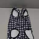 Etdane Dog Recovery Suit for Female Male Dog Onesie for Surgery Dog Surgical Suit After Spayed Dog Neuter Body Suits Fit Medium Dog with Pee Hole Black Plaid/Medium