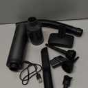 Car Vacuum Portable Cordless Handheld Vacuum Cleaner 4-in-1 Mini Cordless Vacuum with 2 Suction Modes and 16800pa Suction Power Blowing & Inflating 2 Modes Handheld Vacuum for Car, Desk, Keyboards (Black)