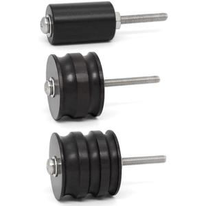 3pcs/Set Leather Burnishing Tools, Black Ebony Wood Leather Burnisher Polished Rods, Leather Edge Burnisher Sets for Leather Crafting (PG86E4-3pcs)