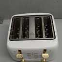 West Bend Timeless 4-Slice Toaster, White Gold