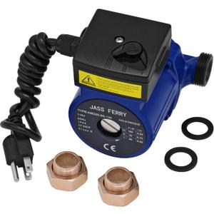 JASSFERRY Hot Water Recirculation Pump 115V 3/4 inch NPT Recirculating System Circulation Replacement Pumps for Solar Water Heater Circulating Boiler Circulator