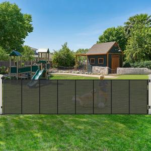 275" Extra Long Baby Gate Retractable Dog Gate, 23ft Retractable Baby Gates Extra Wide Driveway Gate, Reinforced 48" Extra Tall Pet Gate Outdoor Retractable Fence, Garage Gate Wide Dog Gate, Black