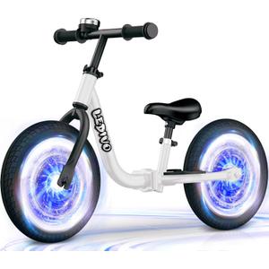 Toddler Balance Bike 2 Year Old, No Pedal 12 Inch Bike for Kids 24 Months to 5 Years Old, Customize Plate (3 Stickers Included), Gift Bikes for Boys Girls 2-5