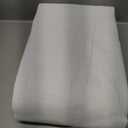 Central Park White Cotton Linen Full Blackout Curtain Farmhouse Window Treatment Back Tab Rod Pocket Triple Weave Thermal Insulated Rustic Drapes for Bedroom Living Room with Liner, 50"x95", 2 Panels (50"W x 95"L (Pack of 2), White(backtab))