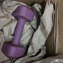 Tone Fitness 15 lb Neoprene Dumbbell Pair for Home Workouts – Non-Slip Design - Purple