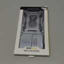 Ezanmull for Samsung Galaxy A17 5G Case with Slide Camera Cover + Screen Protector(2 Packs), Rotated Ring Kickstand Military Grade Shockproof Protective Cover (Grey)