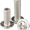 2 x 50Pcs Metric M4 x 22mm Knobs Screws for Chinese Konbs Pulls Handles, 22mm Length Washer Head Bolts Phillips Drive PWM Machine Screws for Metric M4 Hole Cabinet Door Drawer Handles (M4 x 22mm, 50 Pcs)