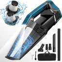 Blestan Cordless Car Vacuum Lightweight High Power Handheld Vacuum Cleaner with LED Light, Hand Vacuum for Car Home Office and Pet Hair, BlackBlue