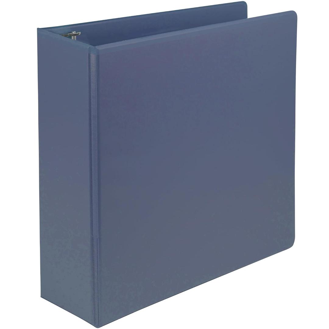 Samsill Plant-Based 3 Inch Durable D-Ring, Made in USA, View Binder, Eco-Friendly, USDA Certified Biobased, Single, Midnight Indigo