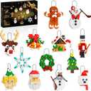 Nubee Christmas Ornaments Building Kit, Christmas Tree, Wreath, Santa, Snowman, Gingerbread, Reindeer, Nutcrackers, Snowflake 13-in-1. Stocking Stuffers Decor Toys Gifts for Boys Girls Kids.