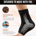 TheraCopper Copper Ankle Brace (2 Pack)  Compression Ankles Brace for Men & Women  Infused Copper Ankle Sleeve Compression Support for Pain Relief, Swelling, Sprains, Achilles Recovery & Sports (Medium)