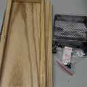 Bathroom Counter Organizer, 2-Tier Standing Storage Shelf with Basket, Wood Tray for Skincare Vanity Organizer