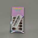 BTArtbox Extra Short Almond Press On Nails - Brown Cat Eye Press On Nails with Glue for Women, Opaque Soft Gel Glue On Nails in 16 Sizes - 32 Stick On Nails Kit, Heart Coffee Art