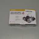 Green Office Chair Wheels 3" Inch Roller Blade Rubber Wheels Caster Replacement, 11mm Universal Fit Stem Heavy Duty Gaming Office Desk Stool Chair Wheel for Hardwood Floor Carpet - Set of 5