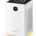 Jafända Air Purifiers for Home Large Room Up To 1190ft², True HEPA 13 Filter, Activated Carbon Remove 99.97% Dust Smoke Odor Pollen Pets Hair Dander Allergies, Quiet Sleep Mode 23dB, Night Light