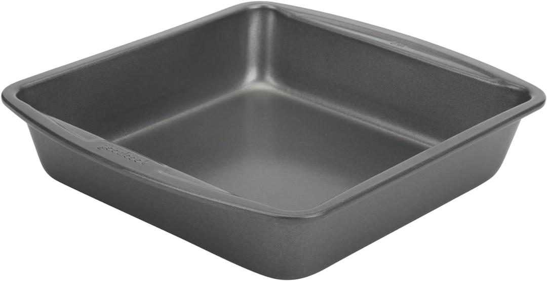 GoodCook Everyday Nonstick Steel Square Pan, 8", Gray