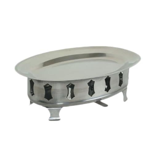 SLFD002 Chafer Platter, 16", Oval, Includes: Platter & Stand, Stainless Steel
