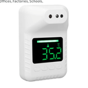 Wall Mounted Infrared Forehead Thermometer, Non Electronic Digital Wall Thermometer, USB Charging or Battery Operated, Wall Mounted Thermometer for Offices, Factories, Schools,