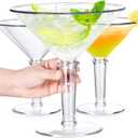 48oz Giant Martini Glass Plastic Large Martini Glasses For Centerpieces Perfect For Martini Party Decorations Gifts & A Tini Bit Older Birthday(3pcs)