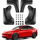Mud Flaps for 2025 2026 Tesla Model Y Juniper,All-Weather Mud Guard Front Rear Splash Guards for Juniper Accessories,4PCS Heavy Duty Fender Tire Protector No Drilling Required