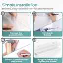 12-Inch Clear Acrylic Vinyl Record Shelf Wall Mount, 8-Pack Floating Album Display for Vinyl Records, Books, and Dcor  Perfect for Living Room, Bedroom, Bathroom, or Kitchen,