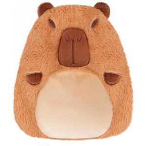 Capybara Microwavable Heating Pad for Belly, Neck & Shoulders, Heated Stuffed Animals with Moist Heat, Removable Plush Cover, Unscented Natural Fill, Adorable Surprise Present, 7.8" x 10.6", 1.2 lb
