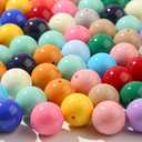 ANCADN 20mm Acrylic Beads 100pcs Imitation Marble Bead Chunky Bubblegum Beads for Jewelry Making Bracelet Necklace Craft Making Supplies