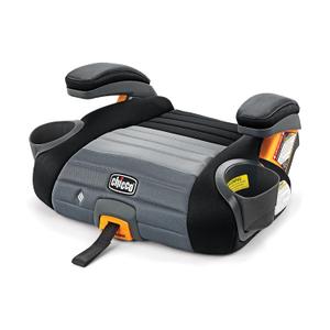 Chicco GoFit ClearTex Plus Backless Booster Car Seat, Latch Attachment, Quick-Release Latch Removal, Portable Car Booster Seat for Children at Least 4 Years Old and 40-110 lbs, Obsidian/Black, Mfg Date Oct 2025