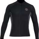 Wetsuit Top Wetsuit Pants 2mm Neoprene Wetsuit Jacket Men Women Front Zip Long Sleeve Diving Suit for Swimming Surfing Snorkeling Kayaking Scuba Diving (3X-Large, Black (Men's Top))