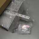 Over The Door Organizer, Metal Door Organizer Hanging with 5 Adjustable Baskets and Coat Hook, Behind The Door Storage for Bedroom Closet Bathroom Pantry Cabinet Kitchen, White