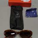 miyya 2025 Polarized Oval Sunglasses with UV Protection - Multiple Trendy Colors & Patterns (Leopard Beige)