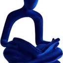 Modern Reading Figure Statue, Home Decor Thinker Statue, Abstract Art Ornament, Reading Sculpture Decor for Bookworms in Family, Office, Living Room, Ideal for Shelves, Desks or Tables (Blue)