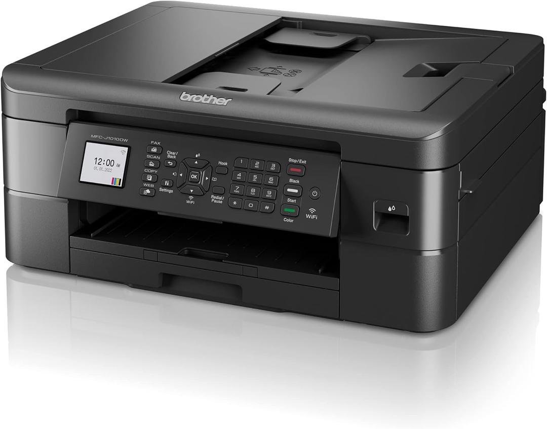 Brother MFC-J1010DW Wireless Color Inkjet All-in-One Printer with Mobile Device and Duplex Printing, Refresh Subscription and Amazon Dash Replenishment Ready 
