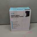 Mini Hot and Iced Coffee Maker Single Serve, for K Cup and Ground, 6 to 14 Oz Brew Sizes, with Recipe Book, for Home, Travel, RV, Office and Dorm, Classic Black (2.0 Version)