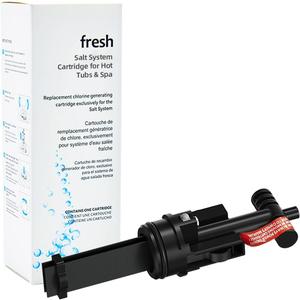 Salt Water chlorination System Cartridge Replacement for Spas & Hot Tubs/Hot Spring Highlife/Limelight,Chlorine-Generating Filter for Gentle,Soft Fresh Water to Helps Combat Dry Eyes&Itchy Skin,1Pack (Black)