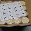 SHOWIN Thick Candle Jars for Making Candles 16 Pcs, 7 OZ Empty Jars with Wood Lids for Candle Making, Sample Container, Frosted White
