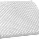 AK Trading CO. 2.5" Thick CertiPUR-US Certified Convoluted Hospital Mattress Pad, Egg Crate Foam Foam Sheet | Mattress Pad (Medical Bed, Mattress Topper, Chairs) - Made in USA (2.5" x 18" x 72")