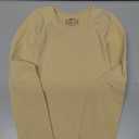 Lovdaswi Girls Thermal Sets Tops & Pants Children Base Layer for Dance (Large, Nude)