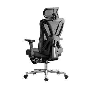 Hbada P5 Ergonomic Office Chair, Desk Chair with Adjustable Lumbar Support and Height, Comfortable Mesh Computer Chair with Footrest 2D Headrest, Swivel Tilt Function Black