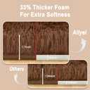 Soft Runner Rugs for Bedroom Hallways, 2x5 Brown Fluffy Shag Throw Area Rug Non Slip for Bedside Dorm, Long Shaggy Furry Carpet for Nursery Living Room